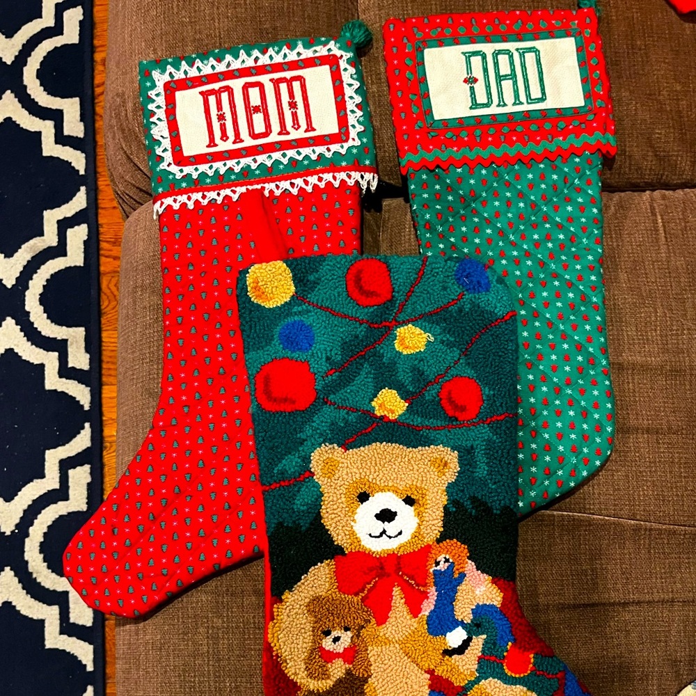 Christmas stocking vintage design